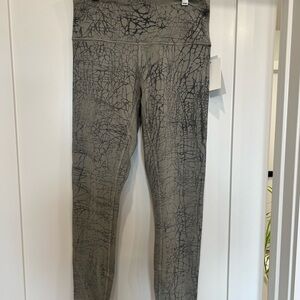 Gray Patterned Leggings